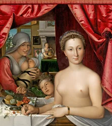 Dáma ve své koupeli, kolem roku 1571